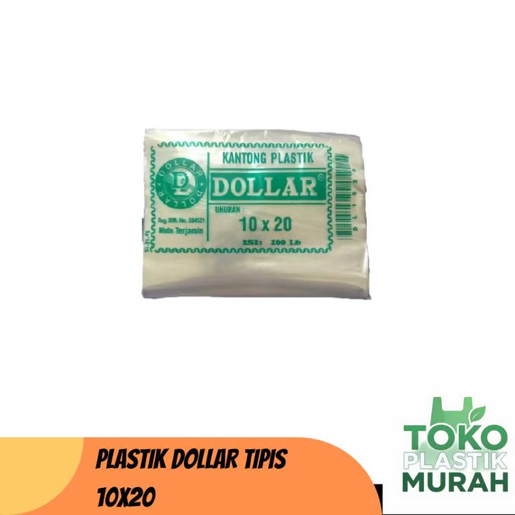 kantong plastik bening 10x20 100 lembar / Plastik Dollar 10x20cm 5 Pack - Lembut, Tahan Lama, Cocok 
