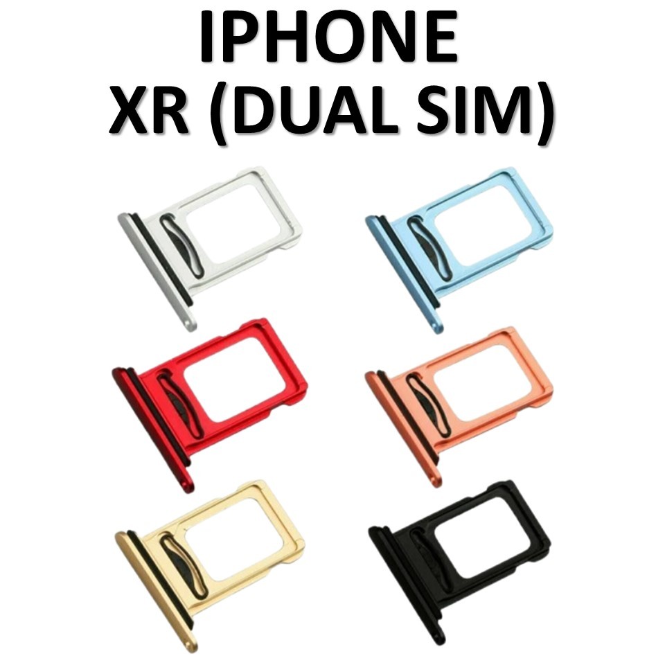 SIMTRAY / SIMLOCK / SIM HOLDER / SIM SLOT FOR XR (DUAL SIM) ORIGINAL 100%