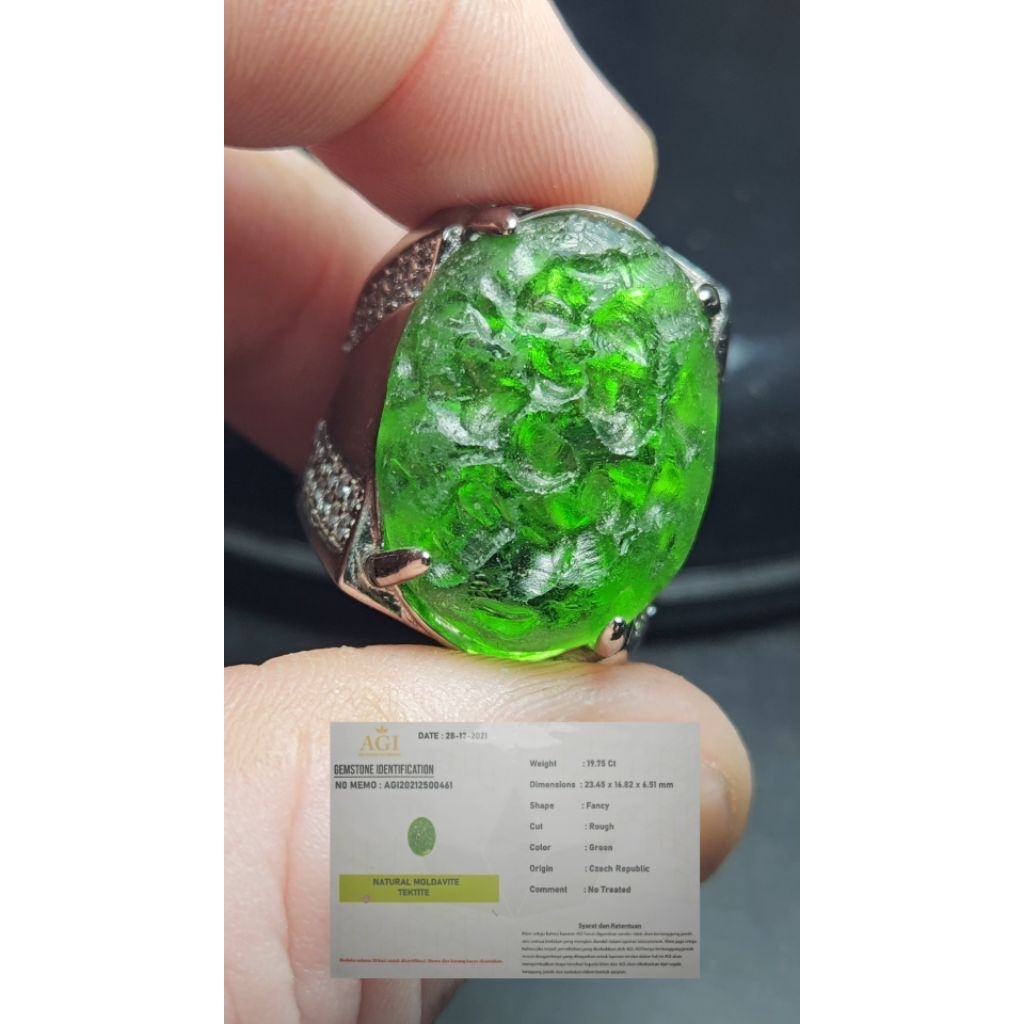 Natural Moldavite Tektite