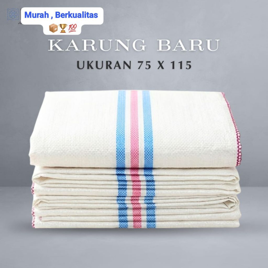 Karung Plastik 100 Kg Putih Ukuran 75 x 115
