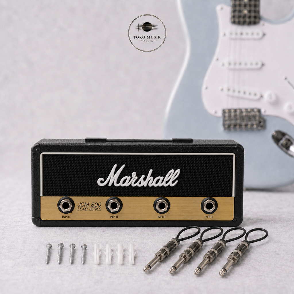 Gantungan Kunci Jack Gitar Premium | Keychain Plug Ampli Marshall Fender  Aksesoris Gitar Bass Musik