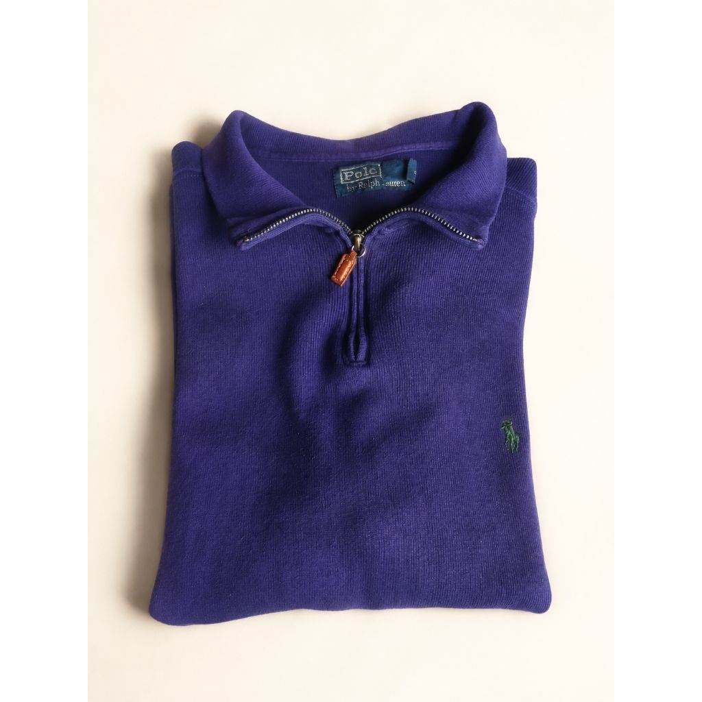 halfzip polo Ralph Lauren dark purple resize