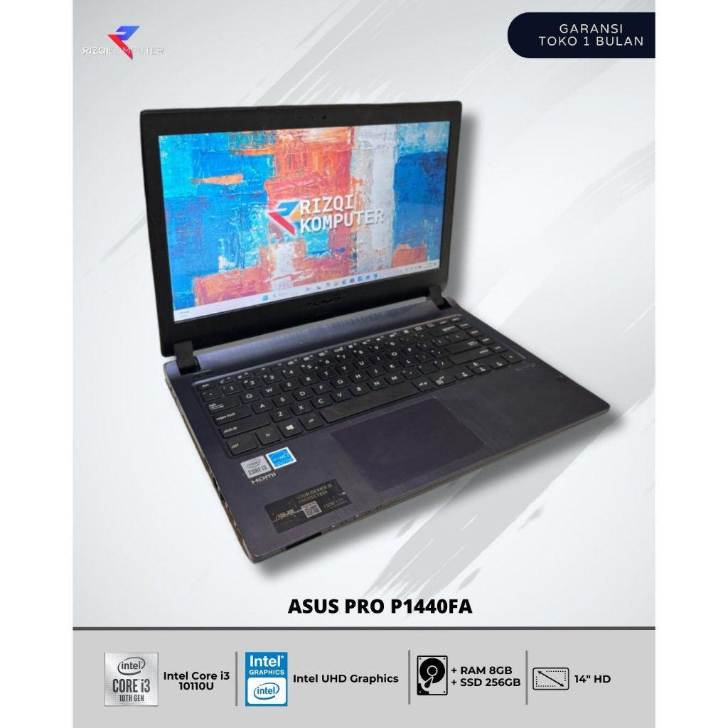 Asus Pro P1440FA Intel Core i3-10110U RAM 8GB SSD 256GB bgh
