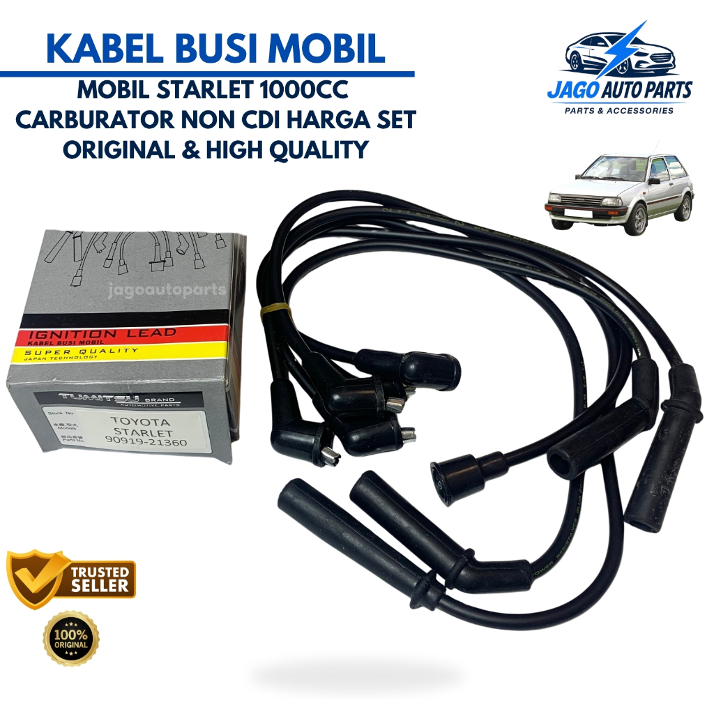 Kabel Busi Mobil Starlet 1000cc Non CDI ORIGINAL High Quality