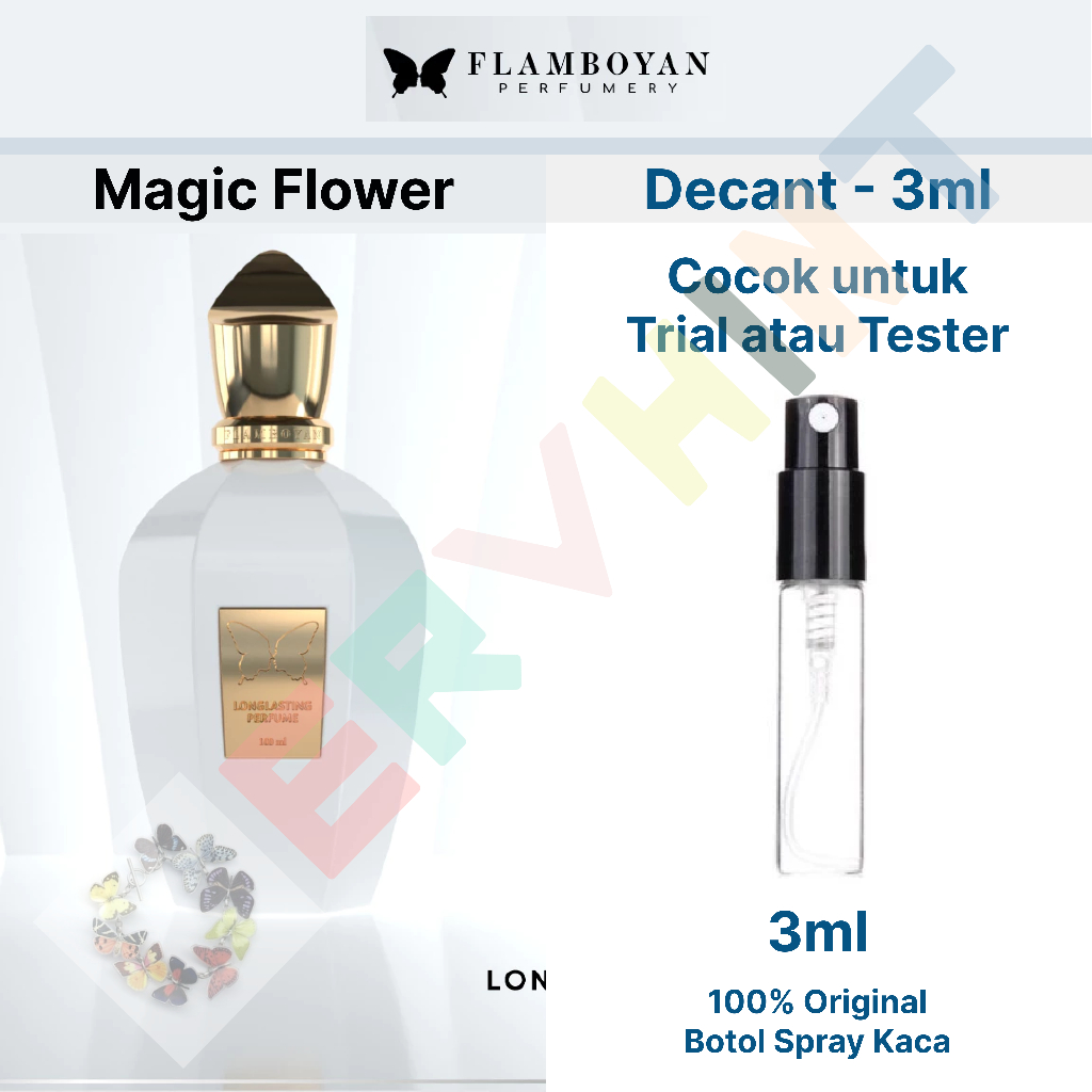 [Decant Parfum] Flamboyan Perfumery - Magic Flower EDP (Eau de Parfum) | Floral Sweet | Wanita