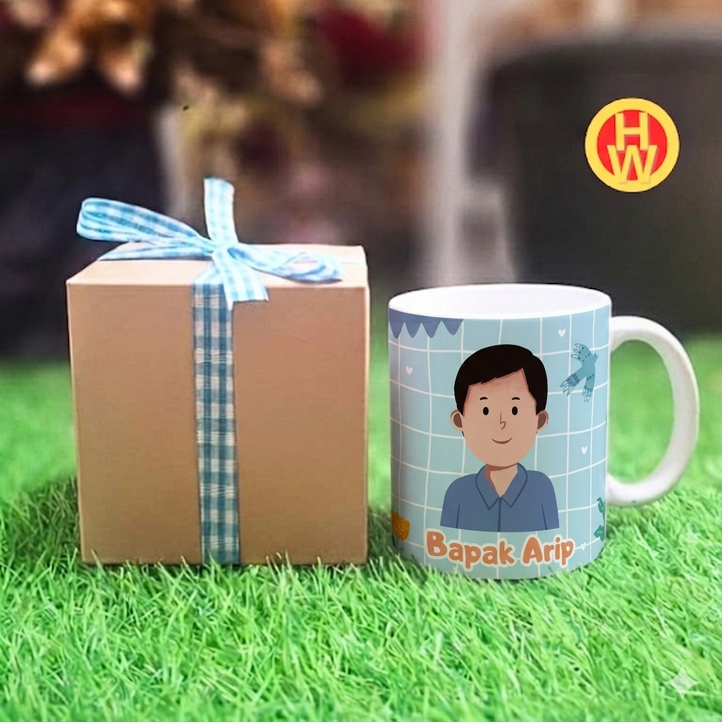 MUG CUSTOM GIFT UNTUK GURU COWOK