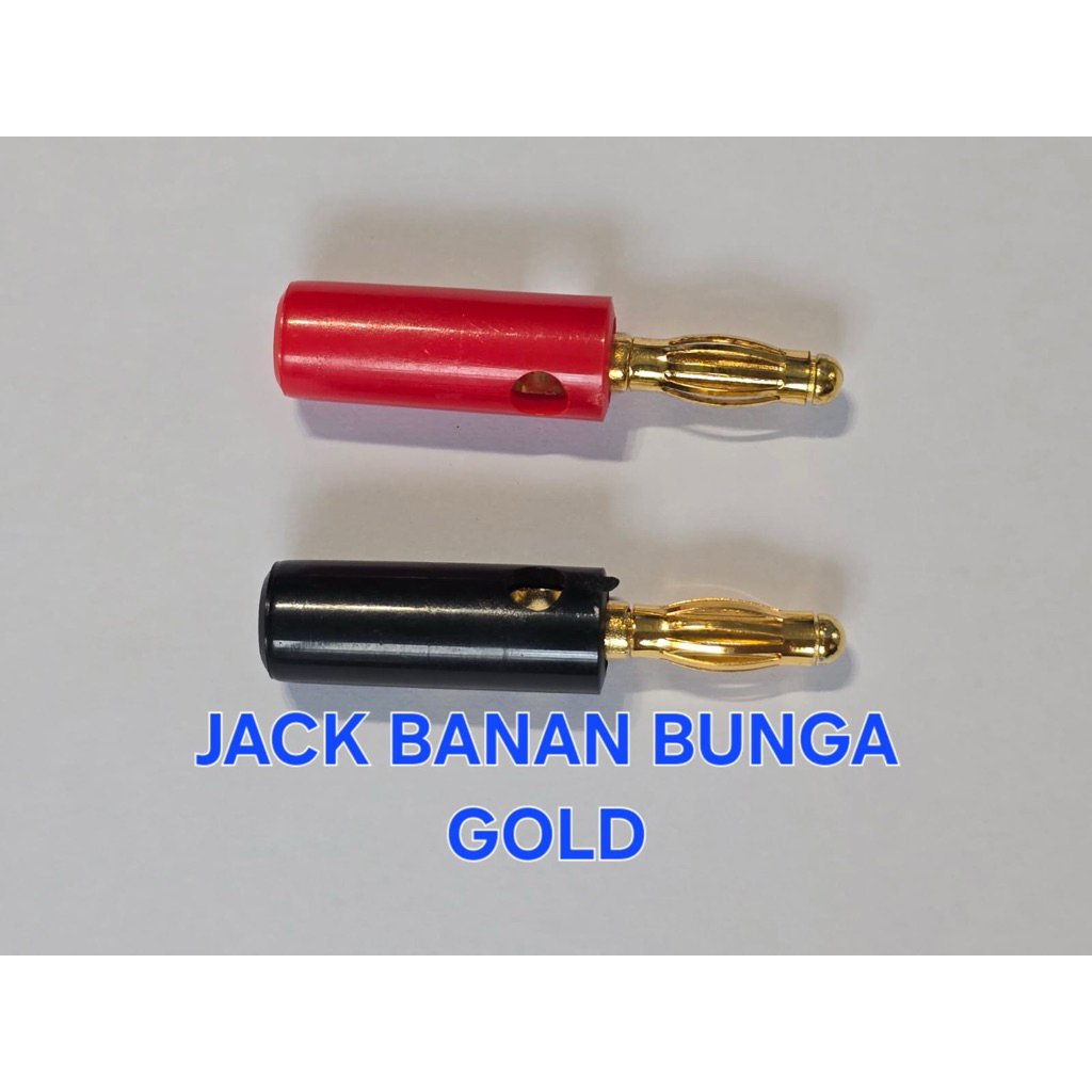 JACK BANANA GOLD jack audio gold plug speaker gold