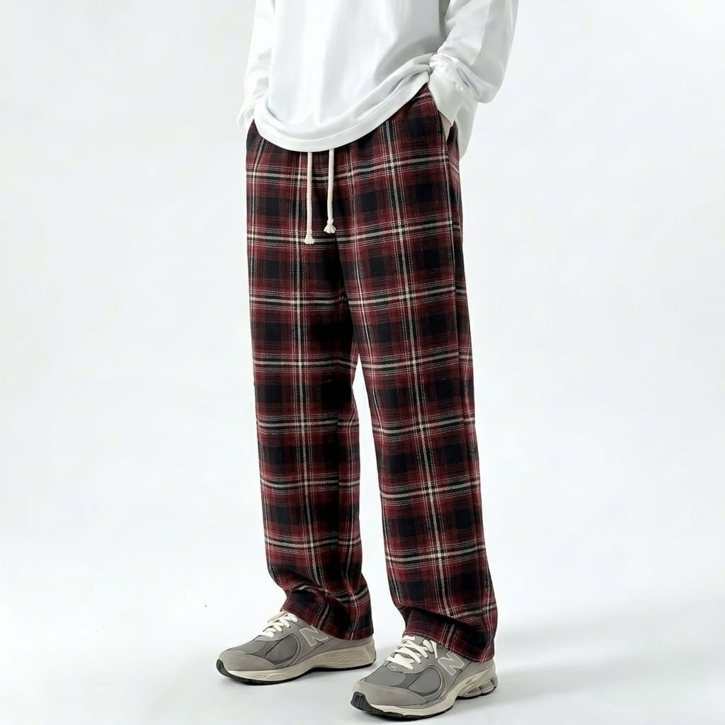 Celana Pria Flanel Pants Panjang Premium Adem