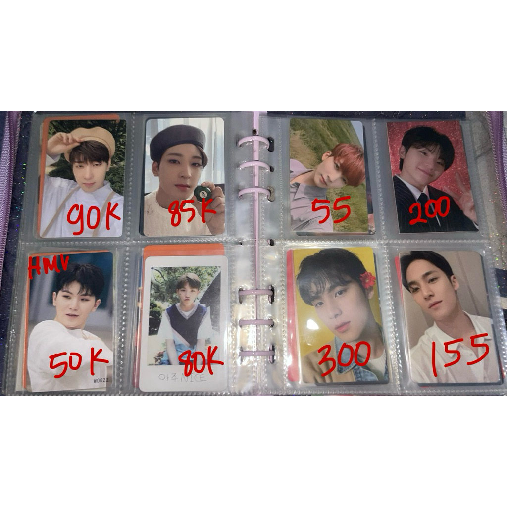 BACA DESC SEVENTEEN PHOTOCARDS OFFICAL MINGYU WOOZI WONWOO BERET WOOZI BIRTHDAY PC MINGYU BUNGA WOOZ