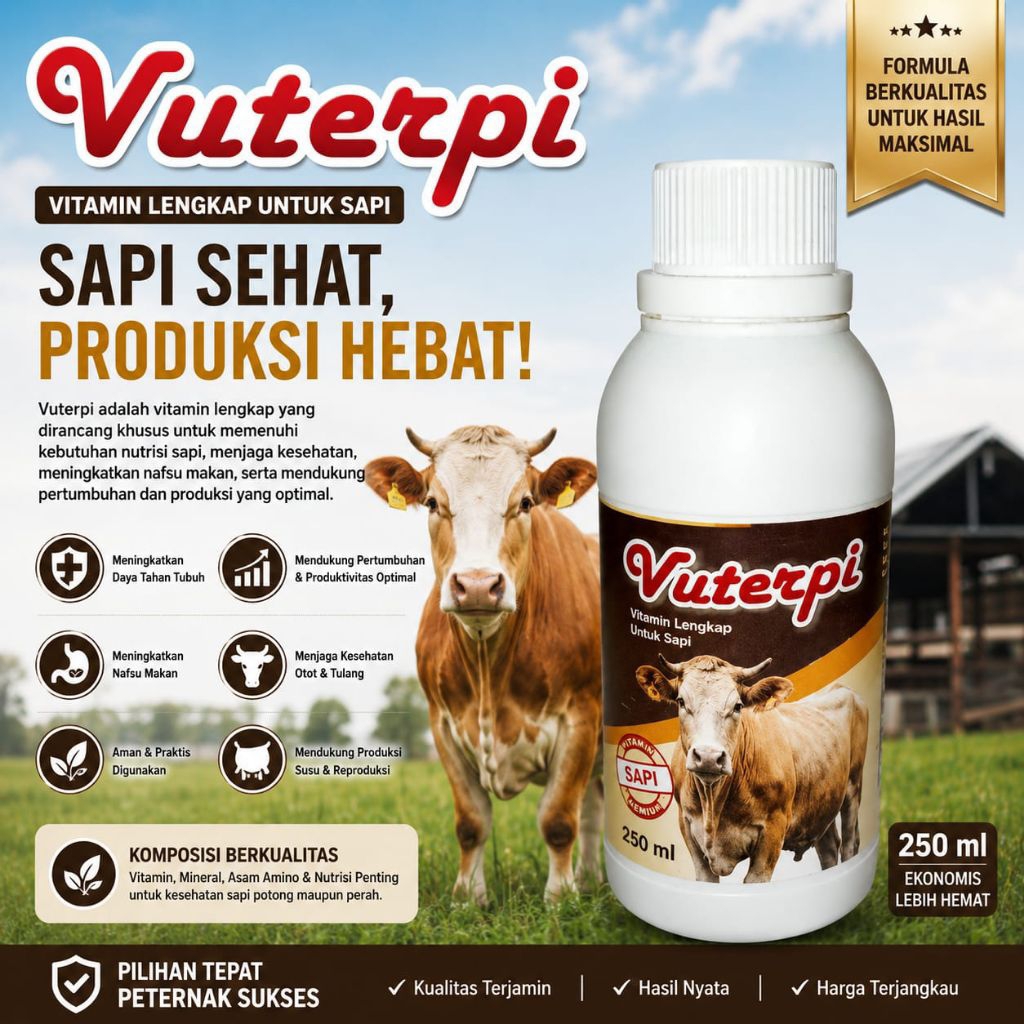 VITAMIN SAPI AGAR CEPAT GEMUK / penggemuk sapi super cepat / vitamin sapi