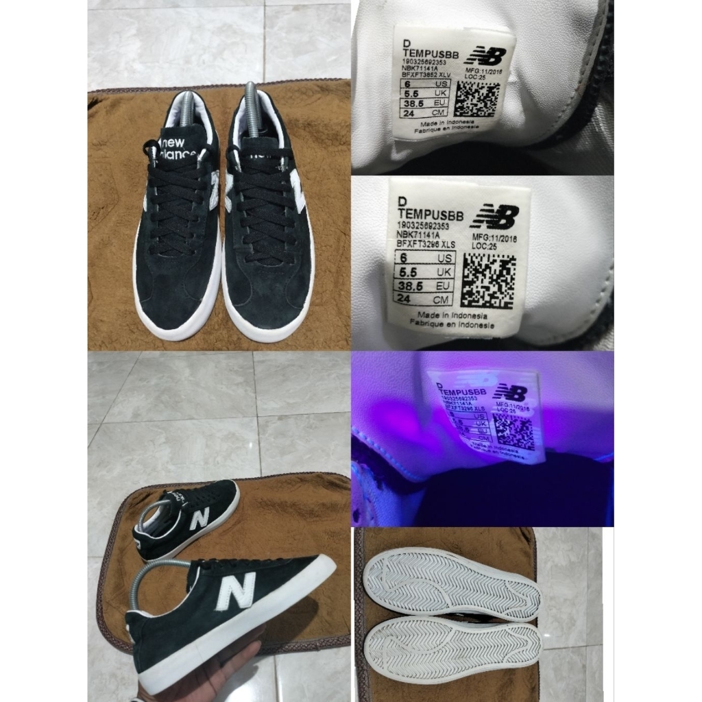 Sepatu Preloved Second Original New Balance NB Tempus Size 38