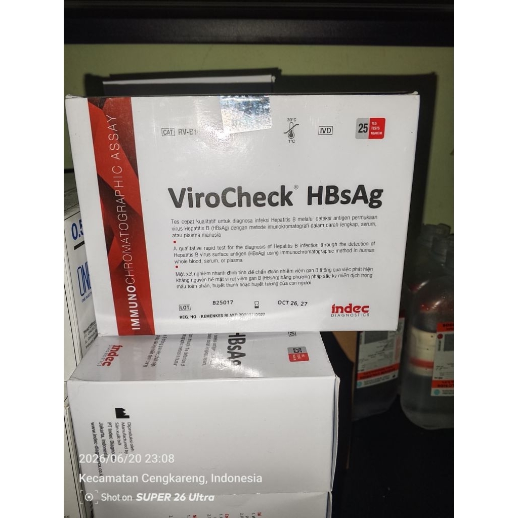 Virocheck HbsAg indec