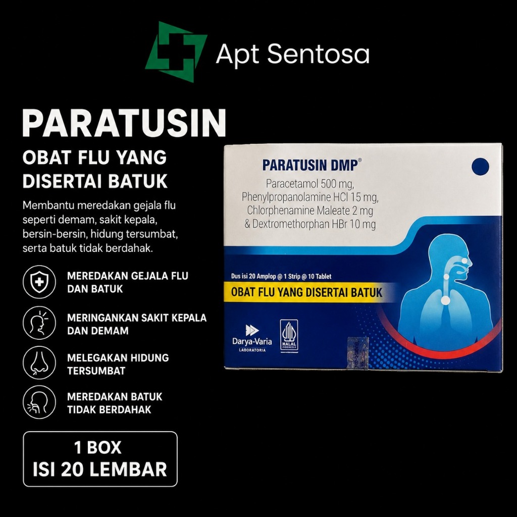 Paratusin Tablet 1 BOX isi 20 Lembar