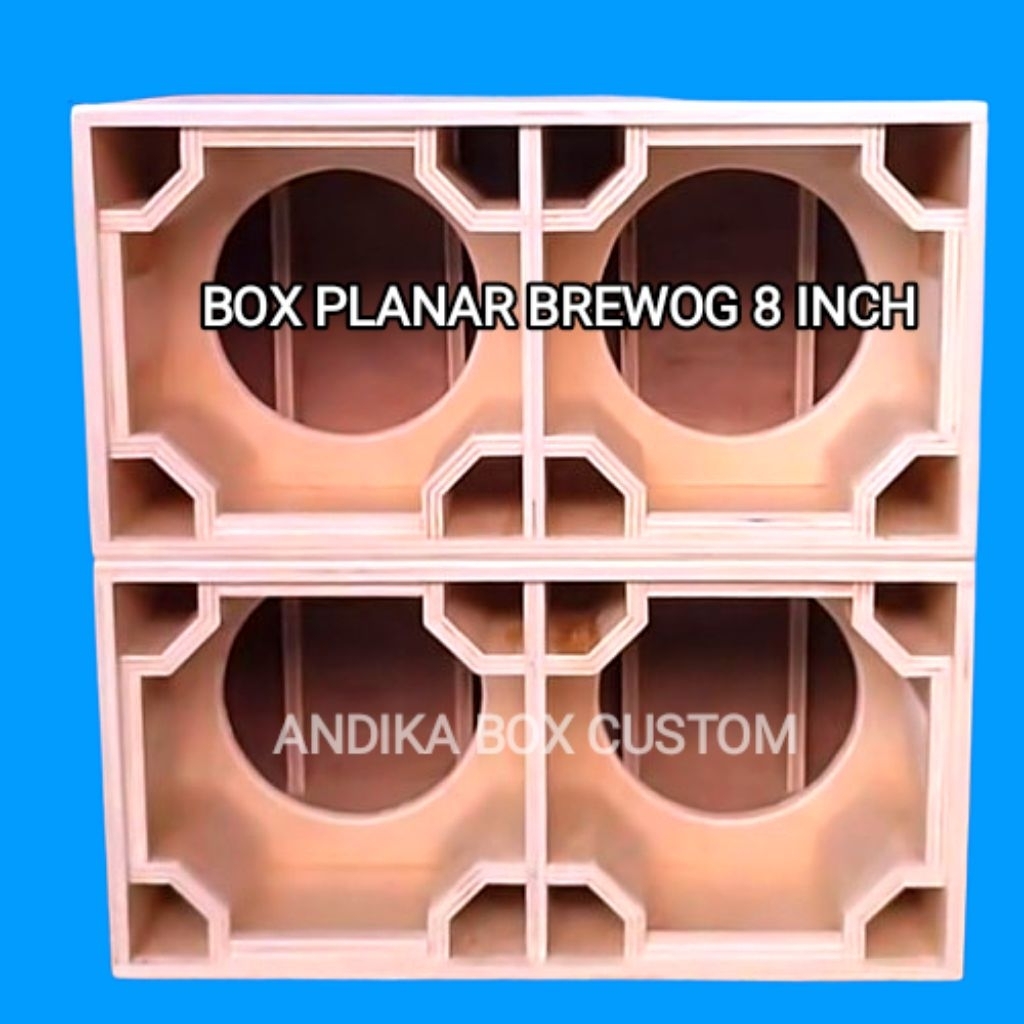 Box Speaker PLANAR BREWOG 8 Inch Double // Triplek 12 mm
