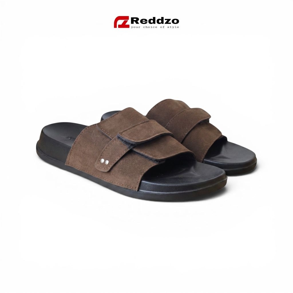 Reddzo Sandal Pria Casual Suede Slip On Sendal Cowok Selop Kenzo Size 39-43
