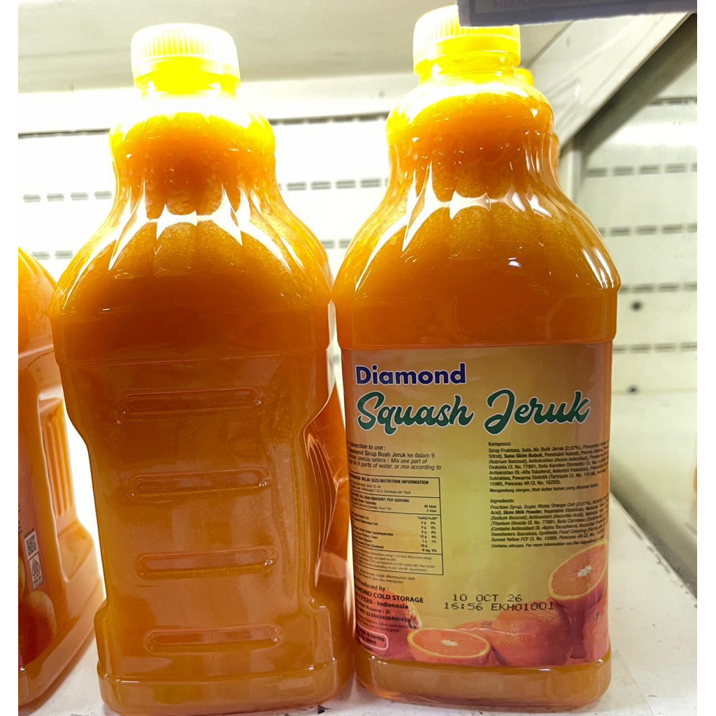 Diamond Squash Jeruk 2 Liter | Jus Jeruk 2 Liter