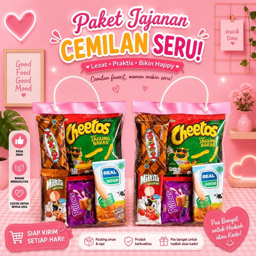 paket Snack ulang tahun murah/sovenir murah/hampers murah/paket berbagi anak yatim