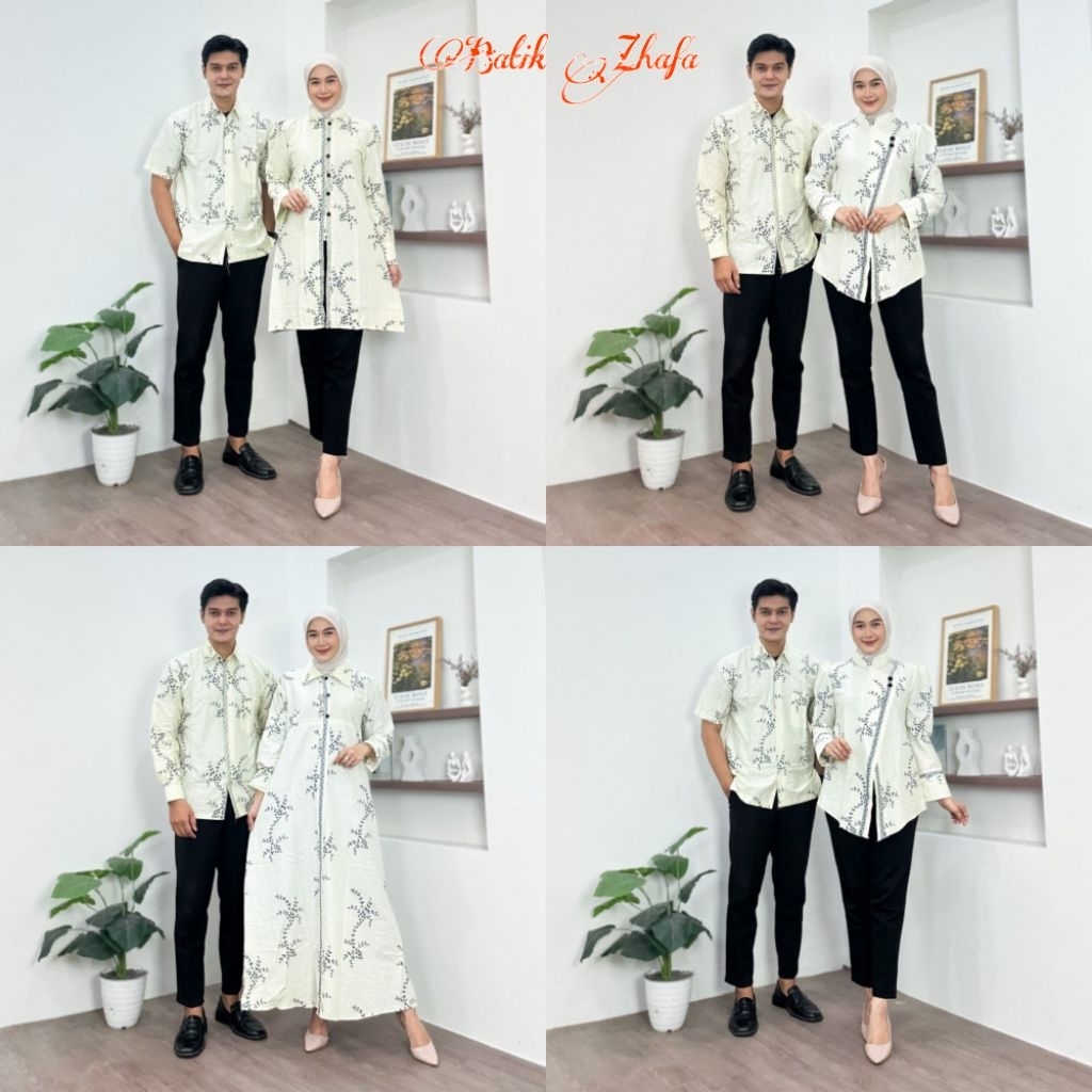 COUPLE NEW ATASAN BATIK MODEREN MEWAH TERBARU KEMEJA BATIK TERBARU SET PAKAIAN WANITA