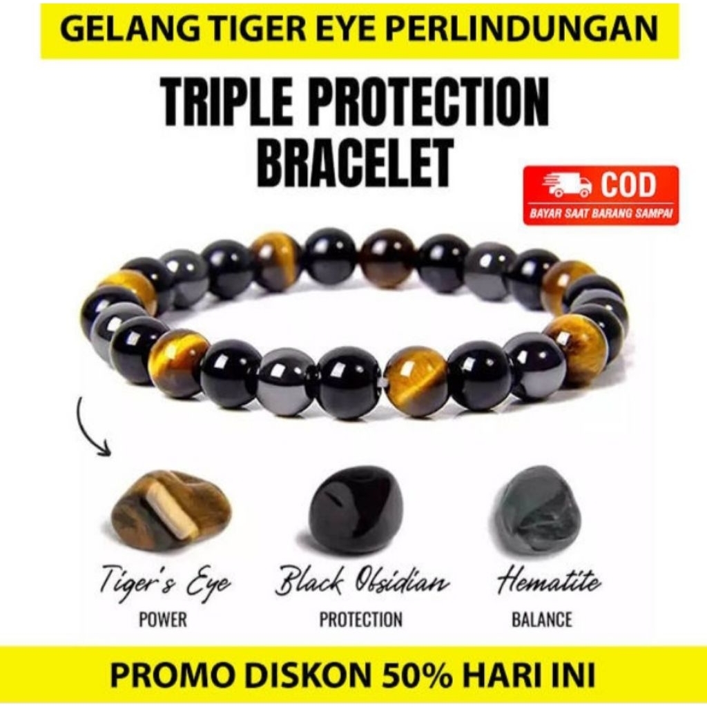 Gelang Terapi Kesehatan Bio Power Magnit kombinasi ukuran 10mm