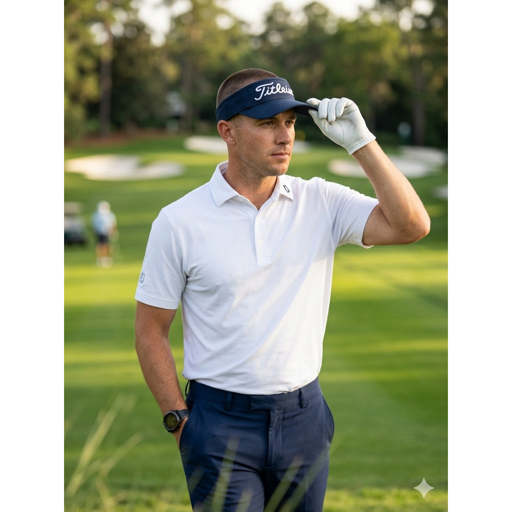 NWTA(NEGO)> Titleist Half Golf Cap Original - Navy/White (Aksesoris)|Preloved/2nd/Second/Bekas|Unise