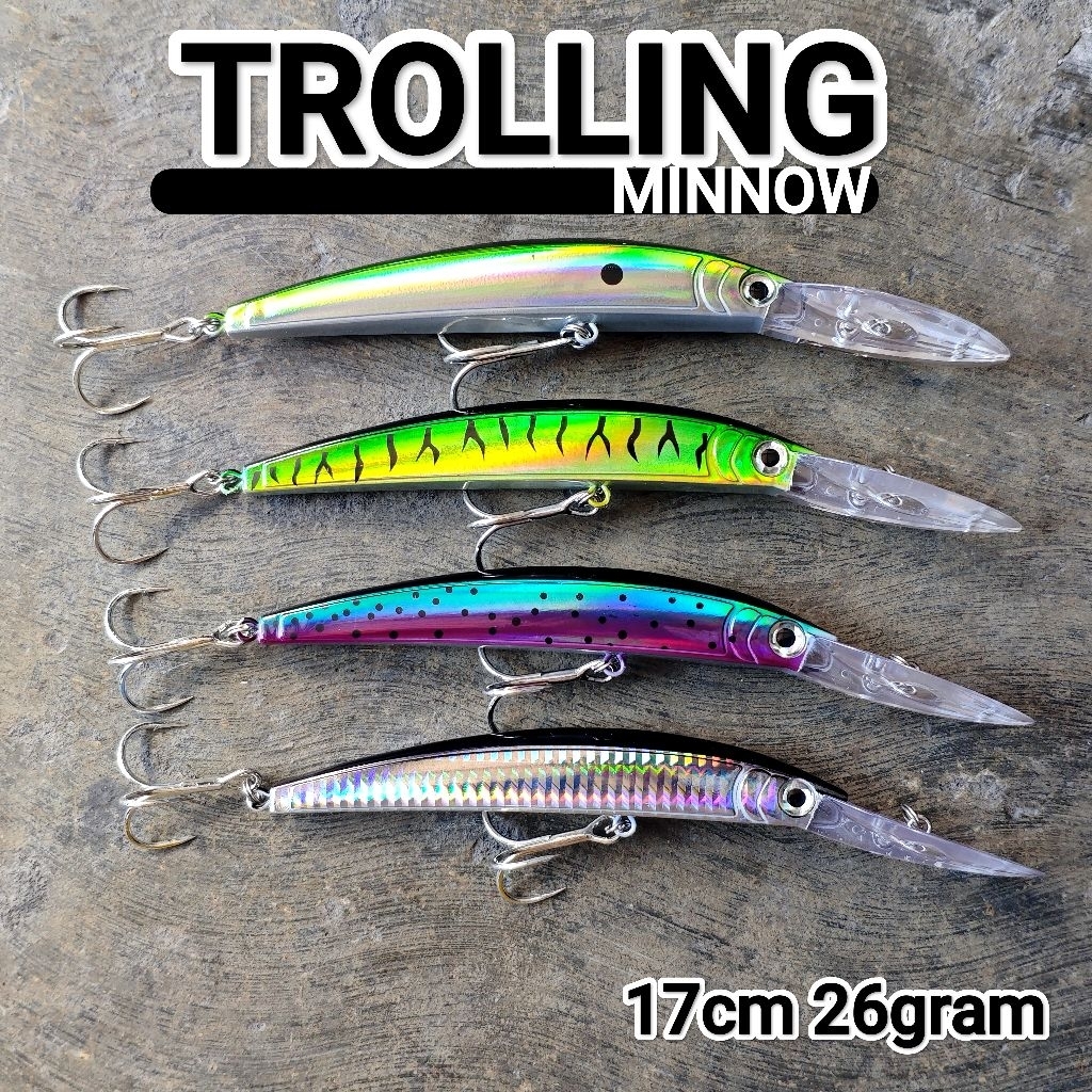 PROBEROS umpan MINNOW TROLLING 26gram
