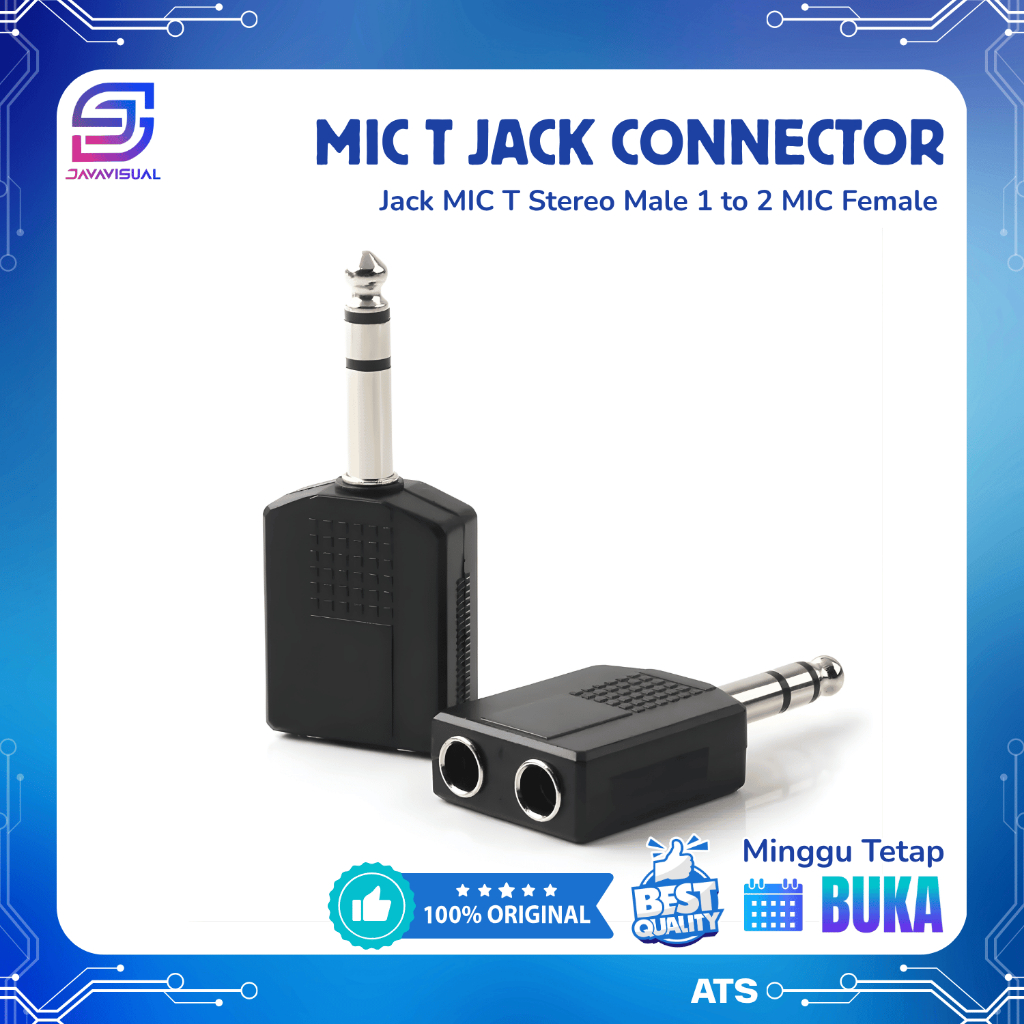 [JaVis] JACK AKAI MIC STEREO 1 - 2 JACK AKAI MIC FEMALE