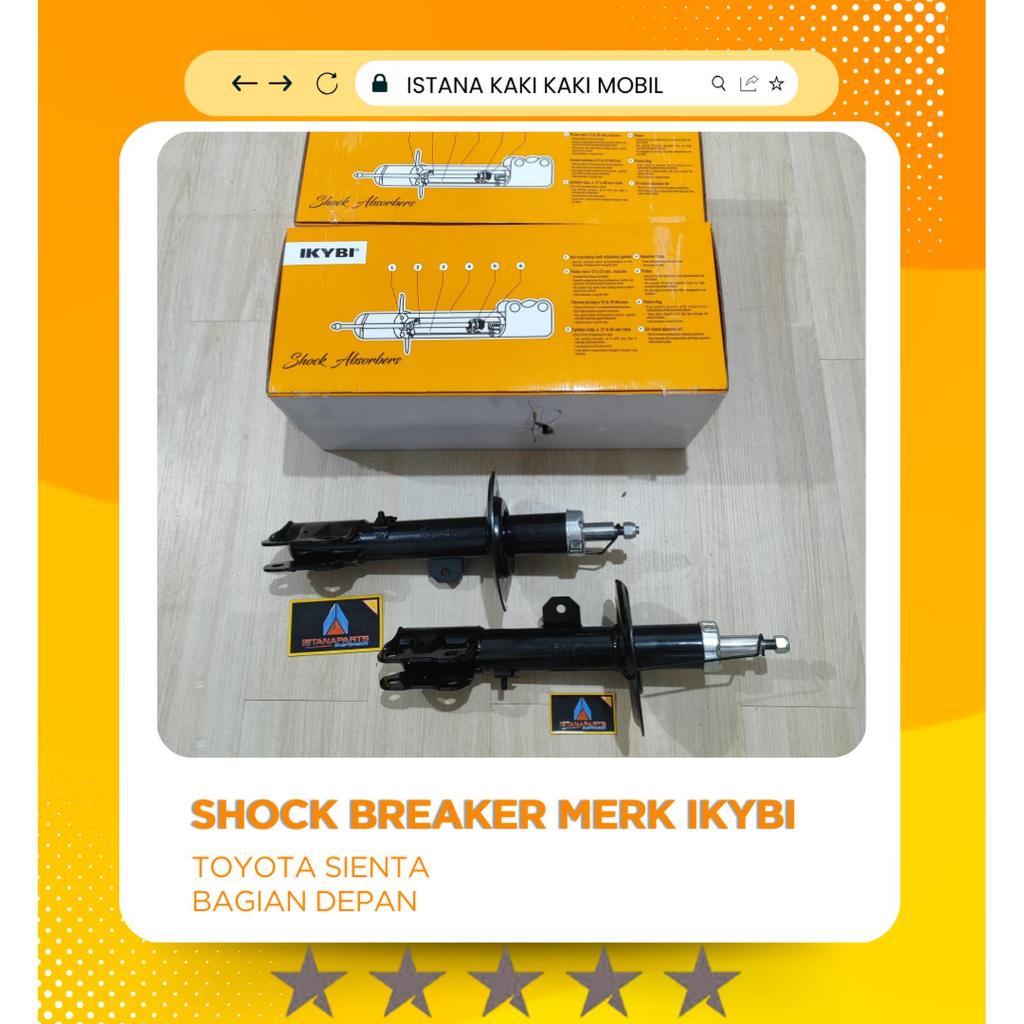 Shock breaker merk IKYBI TOYOTA SIENTA DEPAN ORIGINAL 100%