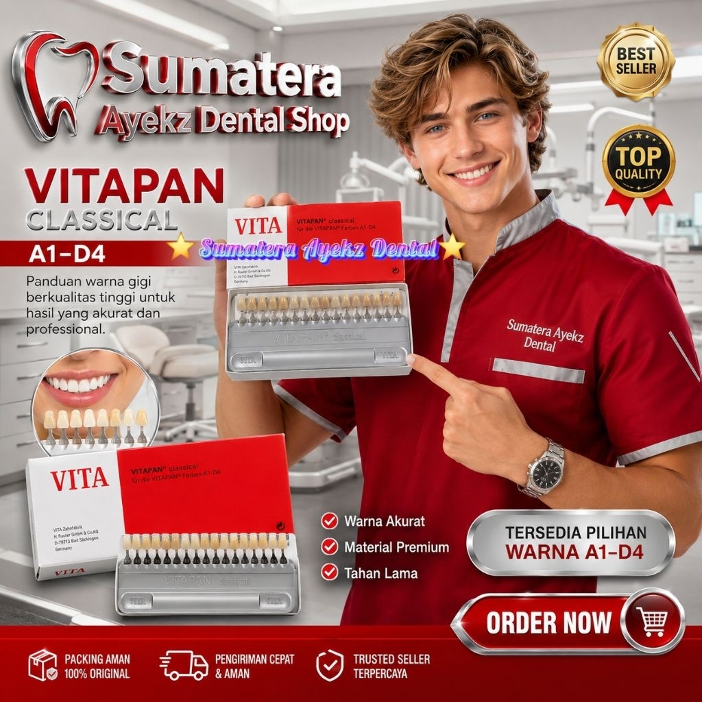 Dental Shade Guide Vita Contoh Warna Gigi Tiruan