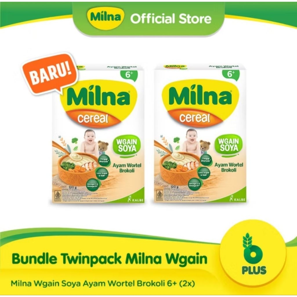 MILNA | MILNA WGAIN BUBUR BAYI 6-12 BULAN+ DAN 8 BULAN+ | BUBUR BAYI MURAH