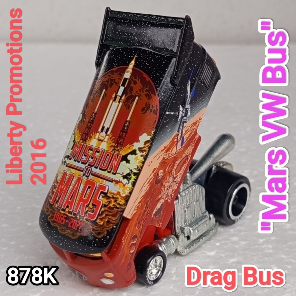 Hot Wheel Liberty Promotions Drag Bus Mission To Mars Loose