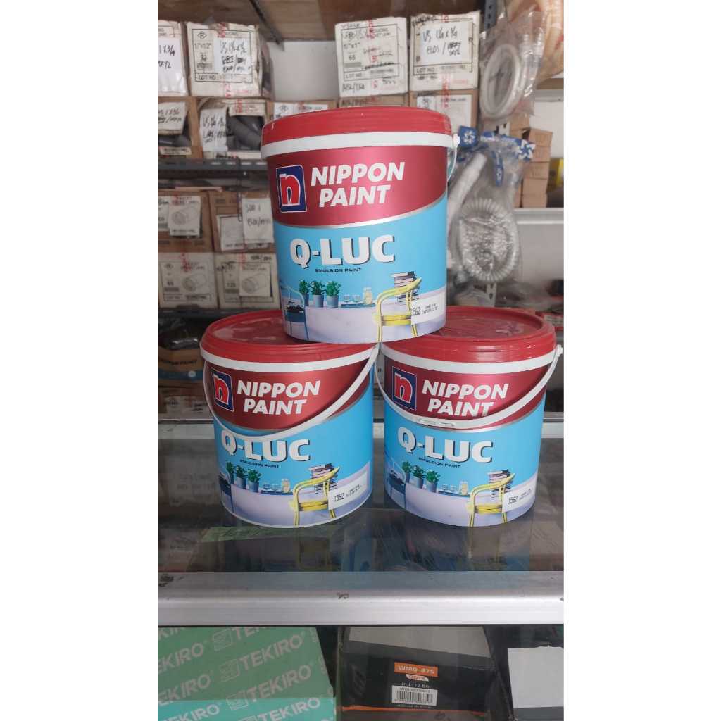 NEW - NIPPON PAINT Q-LUC / QLUC CAT TEMBOK MURAH 4.5KG INTERIOR EXTERIOR ANTI JAMUR DAN TIDAK