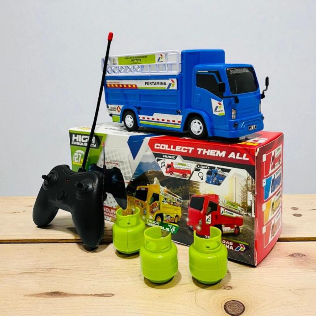 Mainan Truck Oleng Pertamina LPG (Pakai Remote)