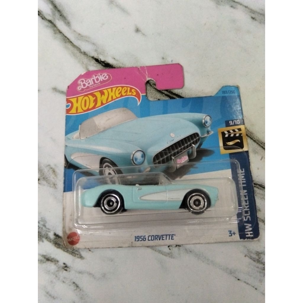 Hot Wheels 1956 Corvette Barbie Screen Time
