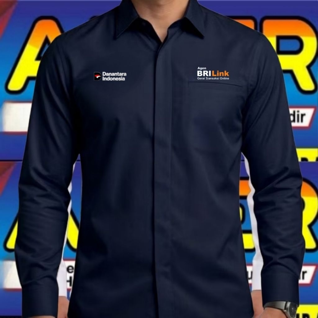 kantong 1 kemeja agen brilink baju agen brilink seragam agen brilink Pdh agen brilink kemeja kerja a