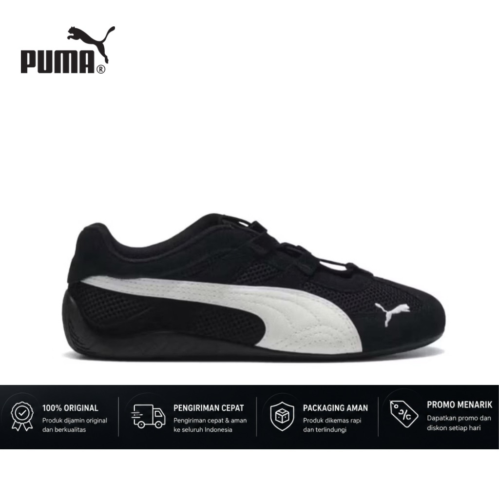 PUMA SPEEDCAT BLACK WHITE ORIGINAL SHOES