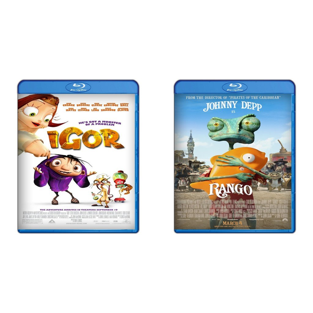 DVD Igor (2008) + DVD Rango (2011)