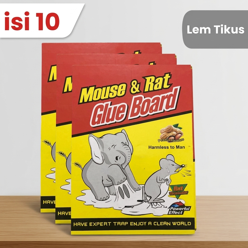 isi 10 lem tikus perangkap jebakan papan buku lipat super lengket ampuh aroma kacang tanpa racun pembasmi pengusir hama curut got rumah mouse rat glue board kuat efektif praktis aman tangkap anti lepas original tebal ajaib lipat jumbo bersih terbaik
