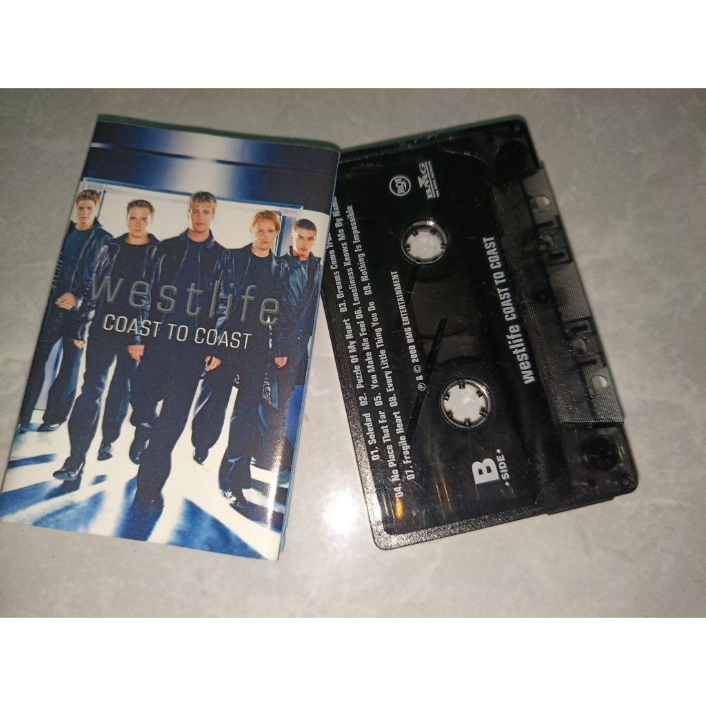 kaset Westlife, coast to coast