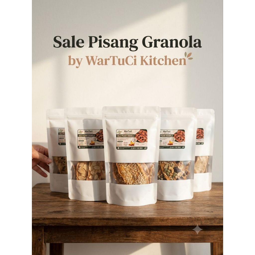 Pisang Sale Granola Simanis Madu, Berat 90 gram