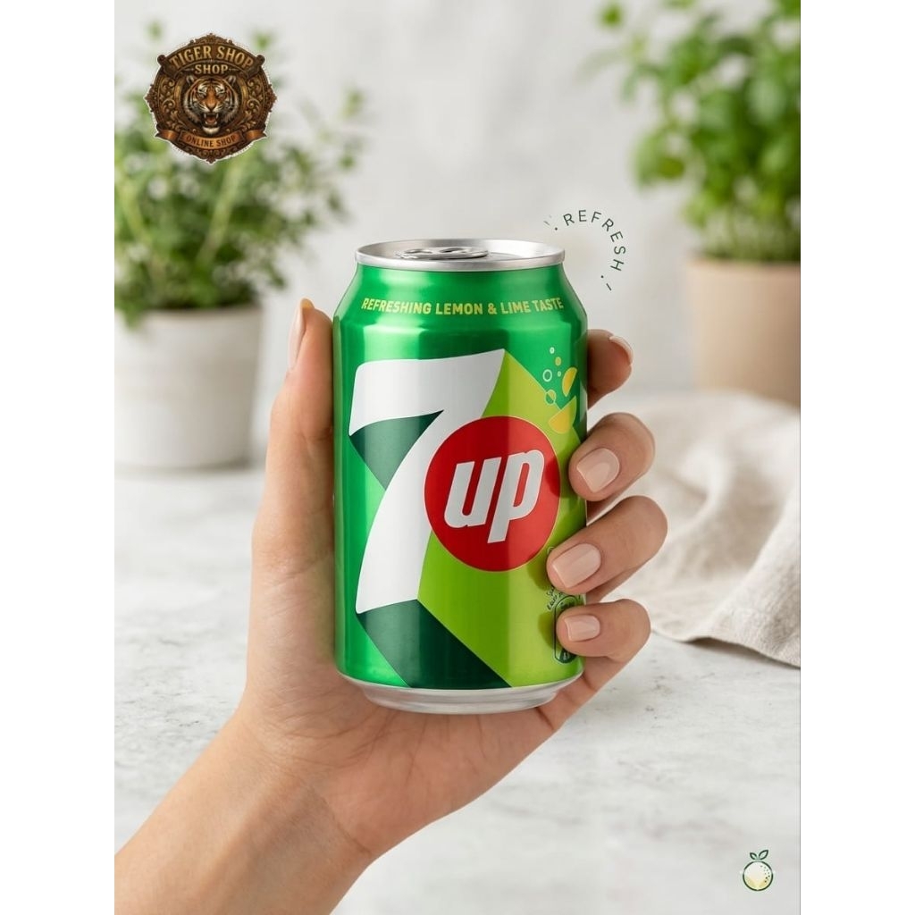 7up Minuman Kaleng Rasa Lemon & Lime 300ml - Segar & Dingin