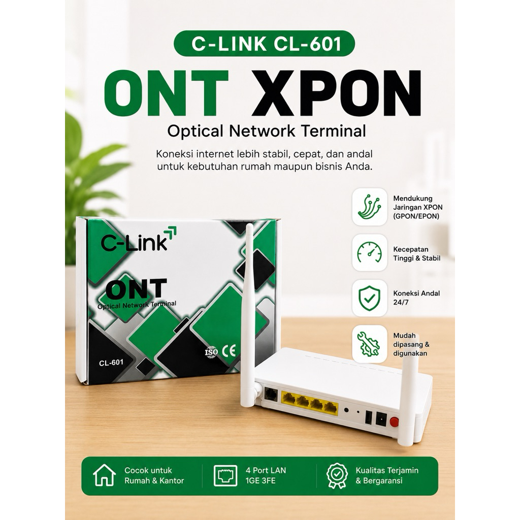 NEW ONT C-LINK CL-601 XPON (POSTEL)