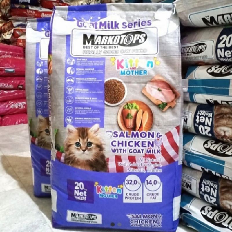 Makanan Kucing Dry Food MarkotopS KITTEN & MOTHER SALMON CHIKEN, MARKOTOP KITTEN