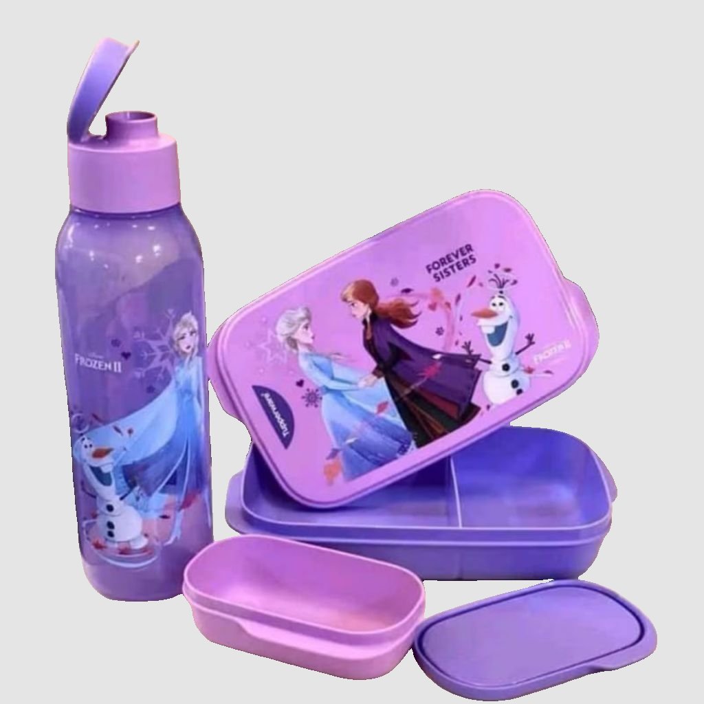 bekal frozen foodie tupperware lunch box set