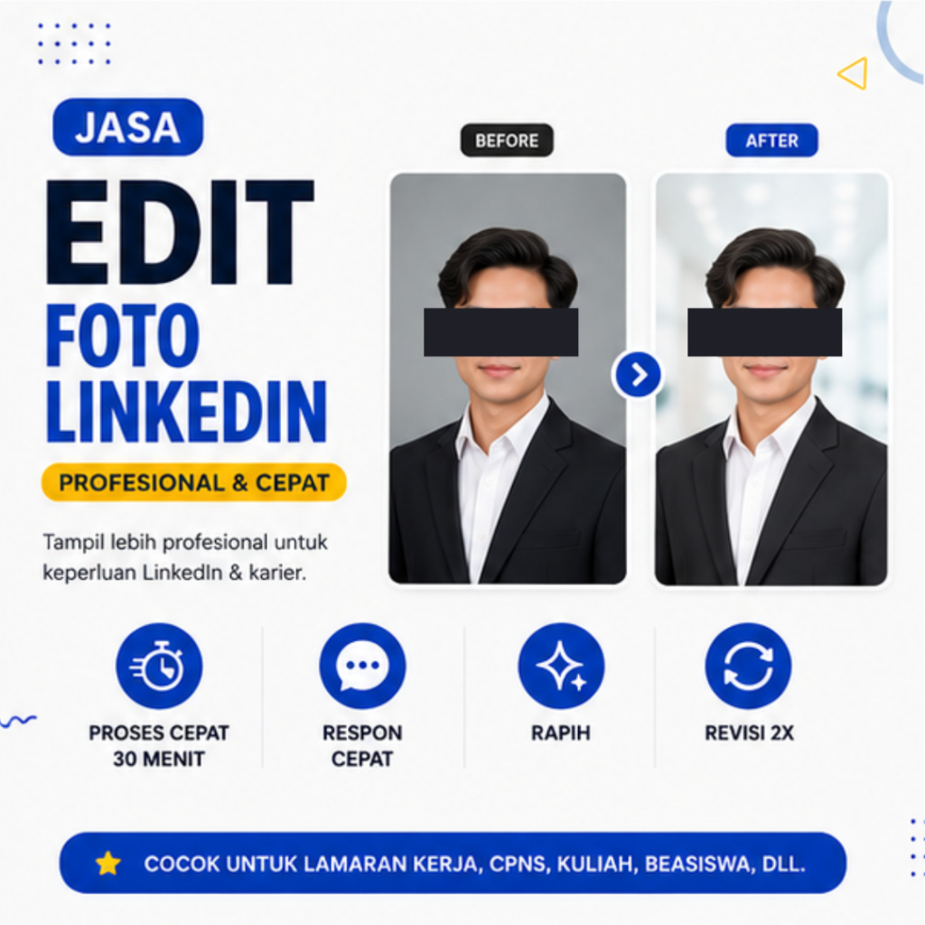 Jasa Edit Foto Linkedin Professional