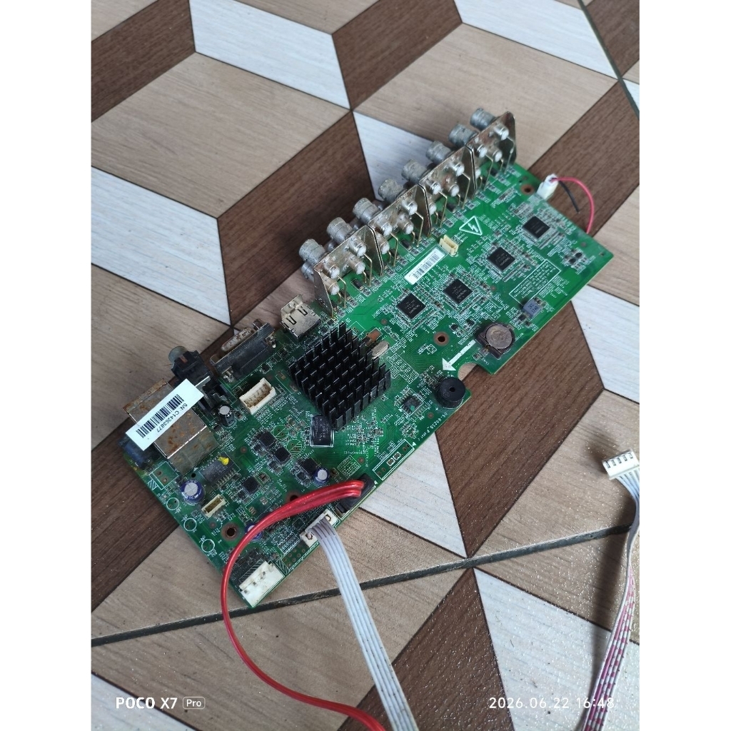 PCB mainboard DVR 16 Chanel Hikvision second bekas