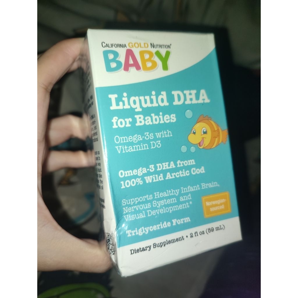NEW SALE California Gold Nutrition Baby Liquid DHA for Babies ORIGINAL Versi Lite Nordhic DHA