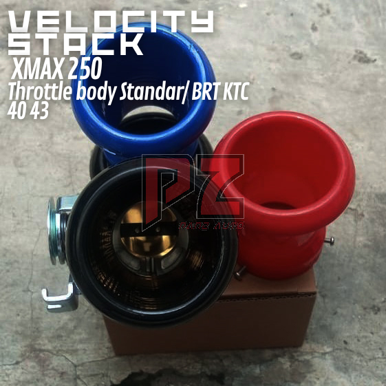 Velocity Stack XMAX 250 TB Standar 40 43 BRT KTC Panz Auto Velo Stacks Corong Throttle Body Model Pa