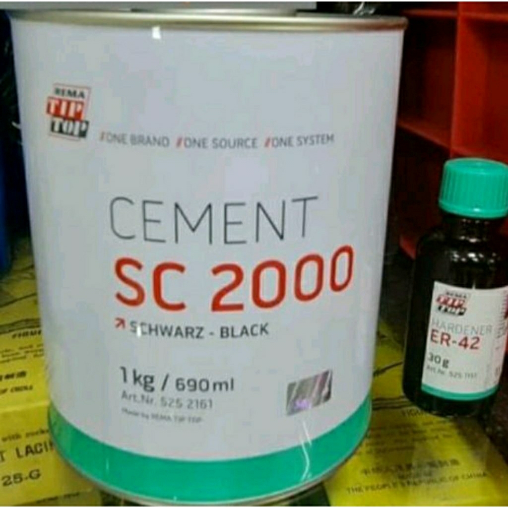 Lem conveyor SC 2000 black +Hardener rema tip top SC 2000 (1.kg )
