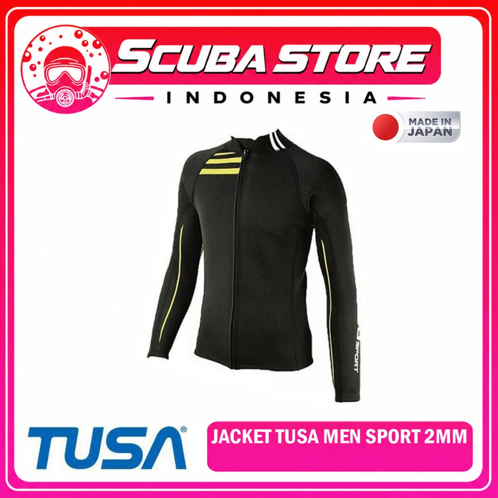 UA5121 Jacket Tusa Sport 2mm Men Neoprene Wetsuit Jaket Atasan Topper Pria Scuba Diving Dive Selam S