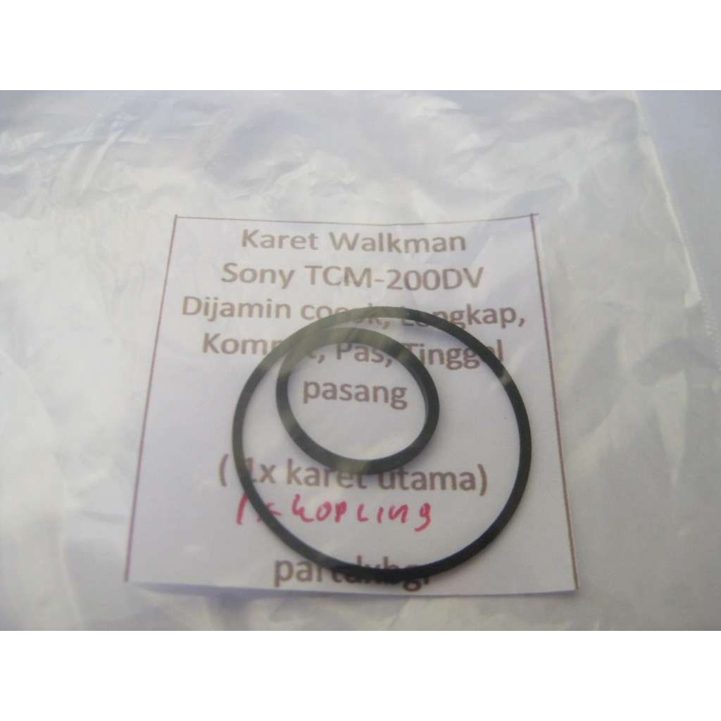 Karet untuk Walkman Sony TCM-200DV komplit siap pakai